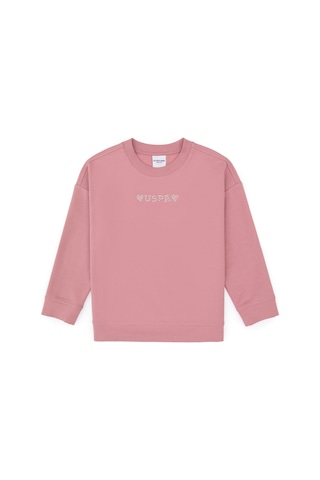 U.S. Polo Assn. Kız Çocuk Orkide Bisiklet Yaka Sweatshirt 50317960-VR221