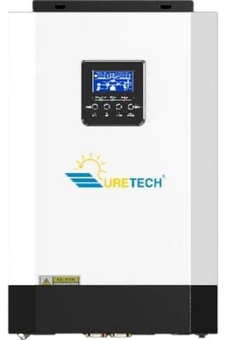 Uretech 3KVA 3KW 3500VA 3500 Watt Tam Sinüs Mppt 110A Akıllı İnverter 24Vdc-220Vac Bataryasız Çalışabilme Özellikli