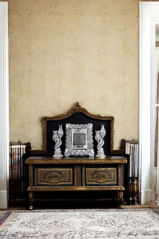 Ayetel Kürsi Ve Lale Dekoratif Polyester Biblolar - Gümüş