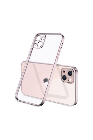 Apple Uyumlu iPhone 13 Pro Kılıf Zore Mat Gbox Kapak Rose Gold