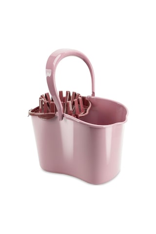 Sıkmalı Temizlik Kovası 15 Litre, Standart Sıkmalı Yer Zemin Temizlik Mop Kovası Pembe