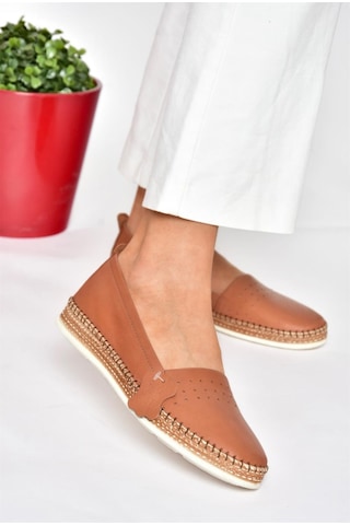 Fox Shoes P555002503 Taba Hakiki Deri Günlük Kadın Ayakkabı Taba-hakiki Deri Taba