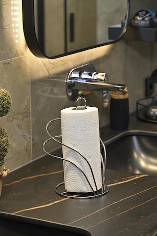Silver Kuğu Kağıt Rulo Havluluk, Peçetelik Mutfak Banyo Çocuk Yatak Odası Aksesuar - Metal Paslanmaz Gümüş