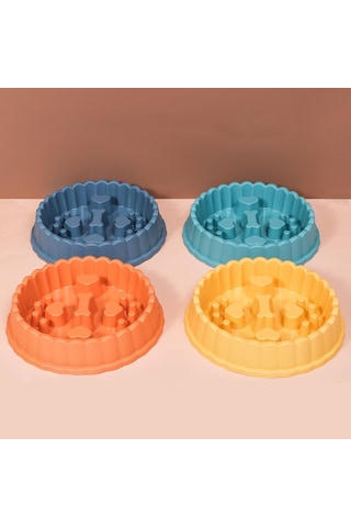 Sones Yavaş Yemek Kasesi Boğulma Önleyici Köpek Kasesi Kedi Köpek Mama Kasesi