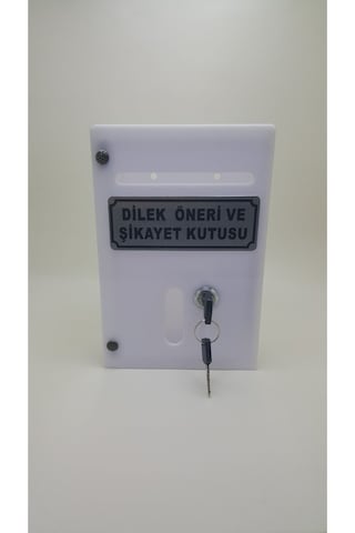 Küçük Pleksi Dilek Öneri Şikayet Kutusu Yazılı