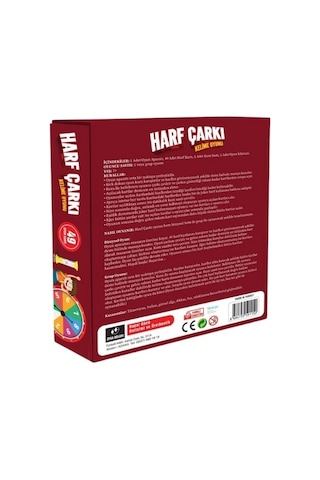 Harf Çarkı Harf - Kelime - Kelime Üretme - Aile Oyunu