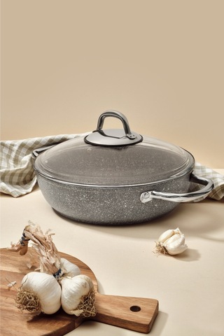 Urla Basık Tencere 28 Cm Granit