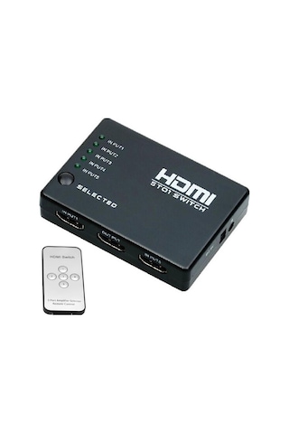 Es Line Kumandalı 5 Port Full Hd 1080P Hdmı Switch 3D V1.4