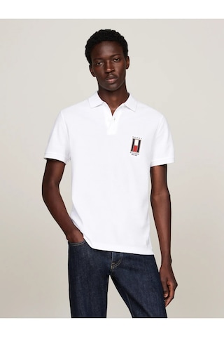 Tommy Hilfiger Erkek Polo Pike T-shirt Beyaz