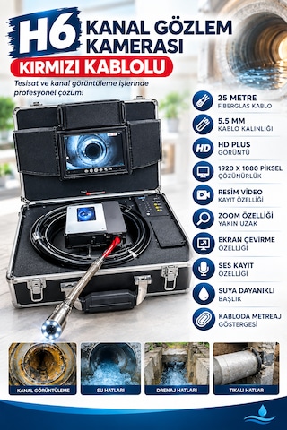 Kanal Gözlem Kamerası 25 Metre Kanal Gözlem Kamerası 25 Metre