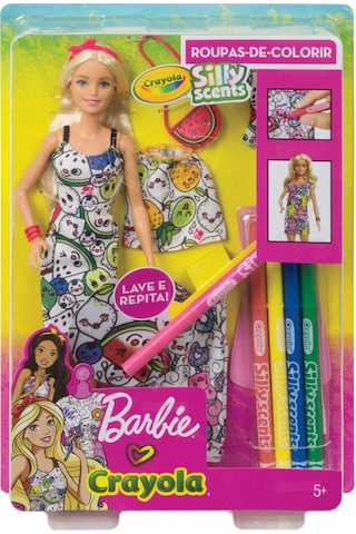 Barbie Crayola Tasarım Bebeği Ggt44