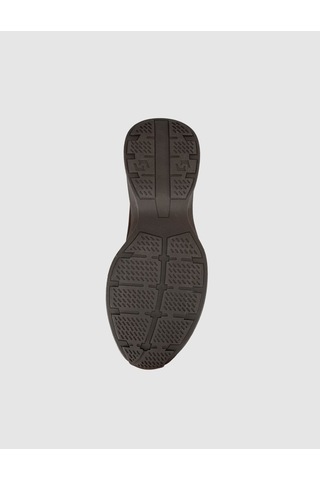 Cabani Castello Kahve Triko & Hakiki Dana Deri Erkek Sneaker Kahverengi