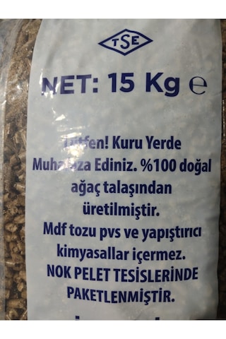 Nok Çam Peleti %100 Çam Pelet Yakıtı 15Kg