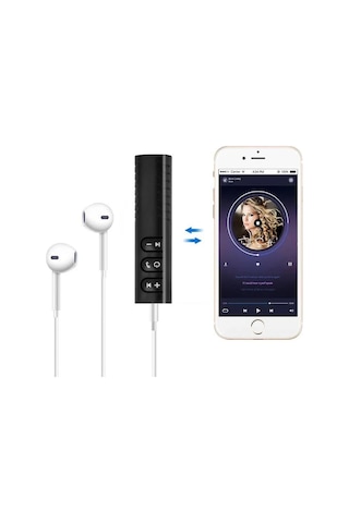 Kablosuz Aux Araç Kiti Bluetooth 5.0 Alıcı Adaptörü 3.5mm Jack