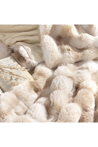 Linens Cozynest Throw Bej Bej