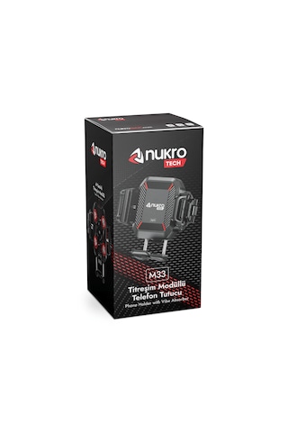 Nukrotech M33 Titreşim Modüllü Telefon Tutucu Siyah