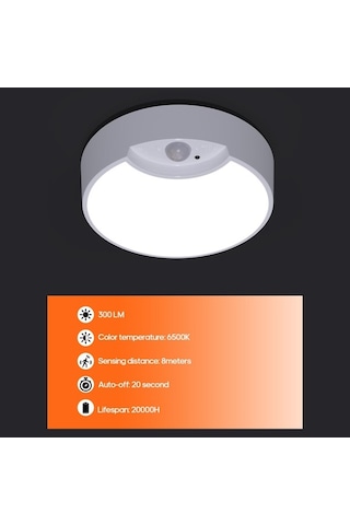 Novahub 120 Led Tavan Lambası, 300 Lm, Sensörlü Işık, Oturma Odası/yatak Odası/mutfak, Uzaktan Kumandalı, Ev Dekorasyonu Diğer