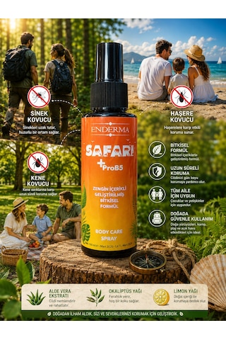 Enderma Safari Sprey 110 Ml + Prob5 Sinek Kovucu Doğal Sprey 2 Şişe