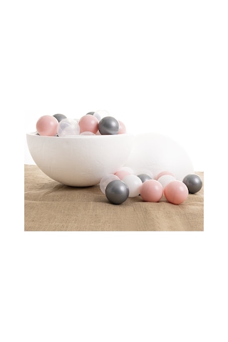 Baby Toys Pembe Gümüş Beyaz Şeffaf Havuz Topları 50'li 7 Cm BYT-201123