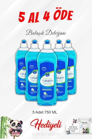 Bulaşık Deterjanı Turmepa 750 Ml 5 Al 4 Öde Ve Rosie Pamuk