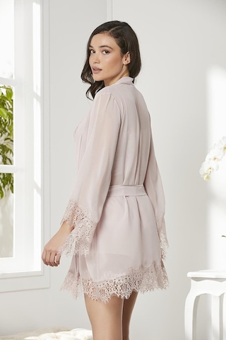 Pierre Cardin 4lü Gecelik Sabahlık Şort Çeyiz Set 7005 Pudra