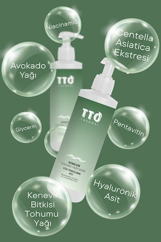 Tto Thermal Kenevir Bitkisi Tohumu Yağı Yüz Temizleme Jeli 200 ML
