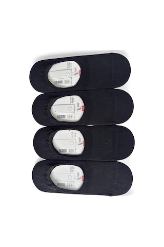 Erkek Görünmez Çorap Kaydırmaz Topuk Silikonlu, Terletmeyen Babet Çorap Siyah