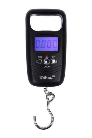 Suofeng 50kg Dijital Taşınabilir Lcd Elektronik Terazi - Bagaj, Balıkçılık, Kargo İçin Kanca Tipi Ağırlık Ölçer Pil Dahil Değil