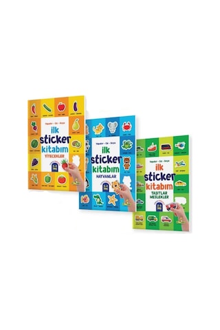 Ilk Sticker Kitabım 2-4 Yaş / Yapıştır-Çiz-Boya Taşıtlar-Hayvan