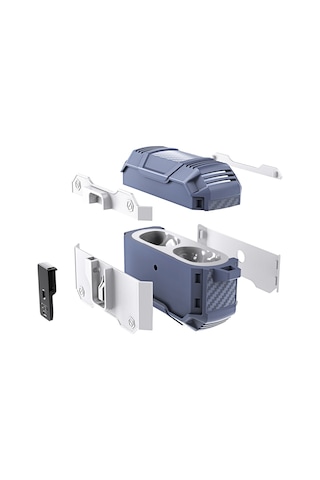 Apple Uyumlu AirPods Pro 3 Kılıf Kilitli Açma Kapama Koruyucu Kapak Mavi