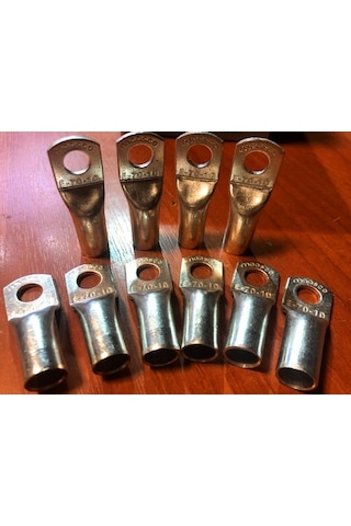 50/100 Adet Maasco Sıkmalı Kablo Pabucu Skp-70Mm M10-M12