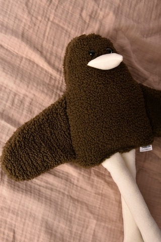 Sevimli Peluş Çocuk Uyku Arkadaşım - 50 Cm Çocuk Bebek Oyun Uyku Arkadaşı Duffy Ördek Yastık Yeşil