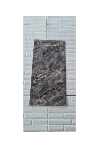 Ukab Dekor Kendinden Yapışkanlı Esnek Köpük Gri Pvc Mermer Panel 60x30 Cm Banyo Wc Mutfak Gri 30 X 60 Çok Renkli