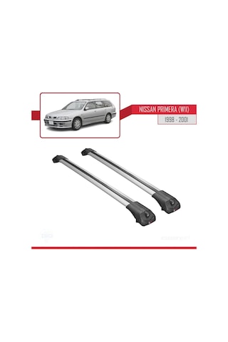 Nissan Primera W11 1998-2001 Arası İle Uyumlu Ace-1 Ara Atkı Tavan Barı Gri