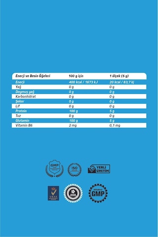 Vitalest Glutamin Pure / Micronized Form 300 Gr.