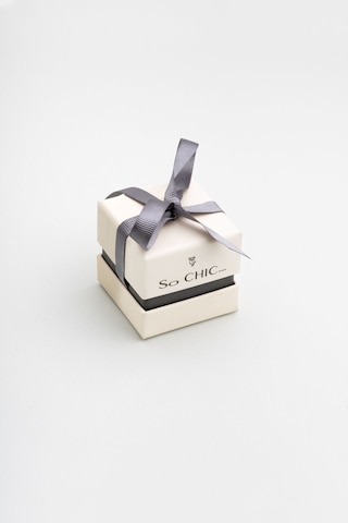 Emma 18 Ayar Beyaz Altın Kaplama Gümüş Tasarım Yüzük Beyaz