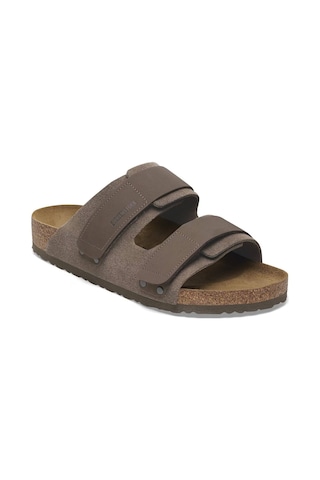 Birkenstock Ujı Nubuck Suede Terlik 1029200 1029200 Kah Kahverengi