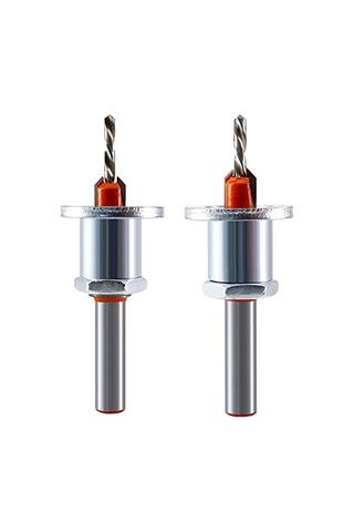 Wealthglow Derinlik Stoplu 2 Paket 8mm Metal Havşa, Ağaç Işleme, Plastik, Delme Için Metal Delme Ahşap Matkap Uçları Uçlar Yok D62sno