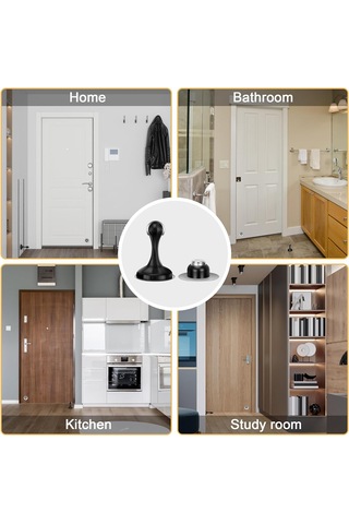 Geeroyoo Manyetik Kapı Tutucu: Duvar Ve Kapı Koruyucu, Güçlü Mıknatıs, Kolay Kurulum, Geniş Kullanım Alanı