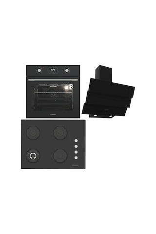 Termikel BO O64D5C B - BH P7194C B - CH S6532C BB Ankastre Set Siyah