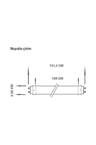 Osram 19.1 W Floresan Lamba 4000K Gün Işığı 150 CM