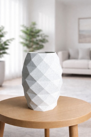 Modern Dekoratif Vazo-3d Baskı Mermer Desen