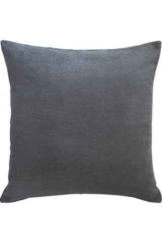 Kadife Serisi Gri Kırlent, Yastık Kılıfı En: 40 Boy: 40 Gri