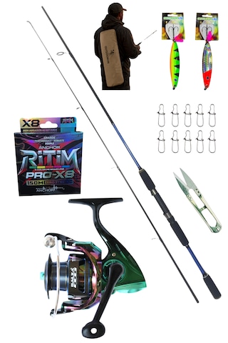 Powerex Prospin 270cm 10-30gr Balza Titan 4000 Metal Kafa Spin Olta Seti 1