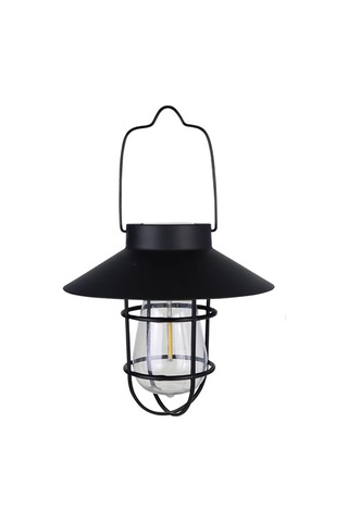 Bahçe Dekorasyonu İçin Retro Güneş Feneri Açık Işık Vintage Güneş Lambası W/tungsten Ampul Süsleme B