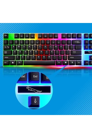 Ally G21b Led Işıklı Oyuncu Klavye Mouse Seti