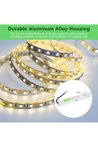 Lemestar 24v 36w Ip67 Dış Mekan Su Geçirmez Led Şalter Lambı Trafo - Kısa Devre Aşırı Yük Aşırı Gerilim Korumalı Ac90-250v Giriş