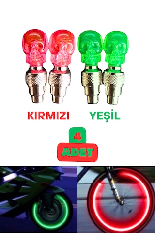 2 Çift Hareket Sensörlü Led Işıklı Sibop Kafatası Şekilli