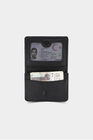 Guard Leather Guard Erkek Mıknatıslı Küçük Boy Siyah Deri Kartlık/Kartvizitlik