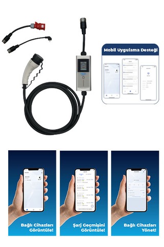 Himshims HCTK-22-G Elektrikli Araç Şarj Cihazı Gümüş